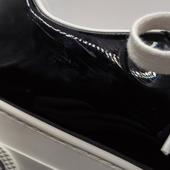 Miu Miu Women’s Sneakers Designer Luxury Streetwear Black Platform Crystal Sz 9 - Picture 9 of 12